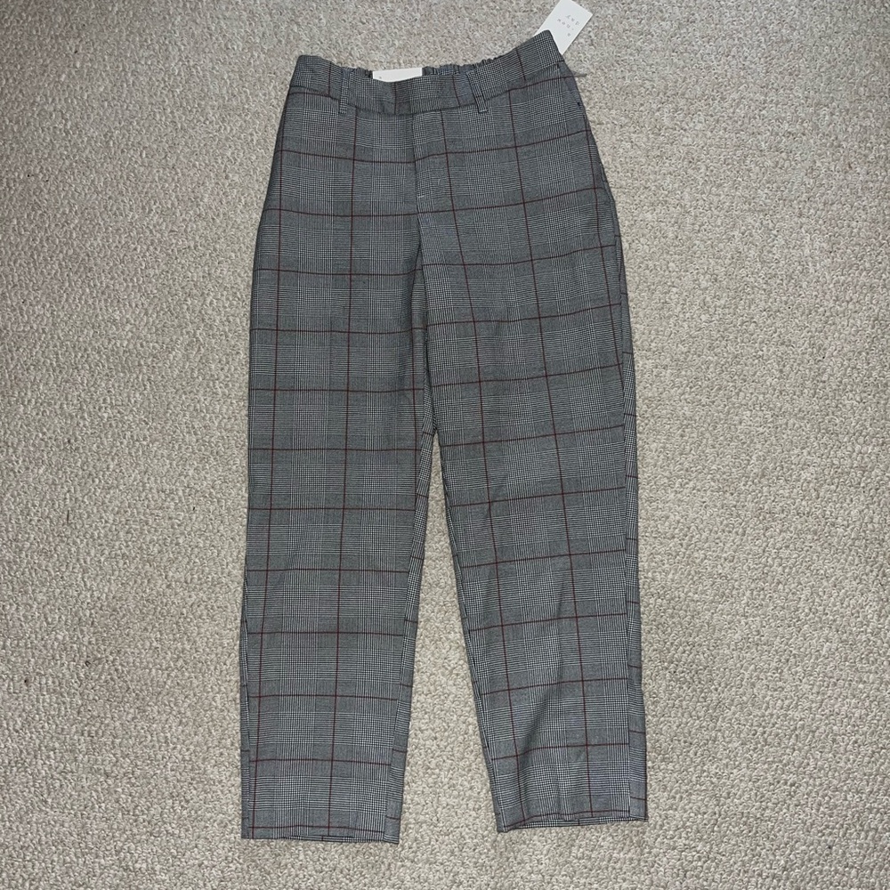 a new day Gray Plaid Dress Pants